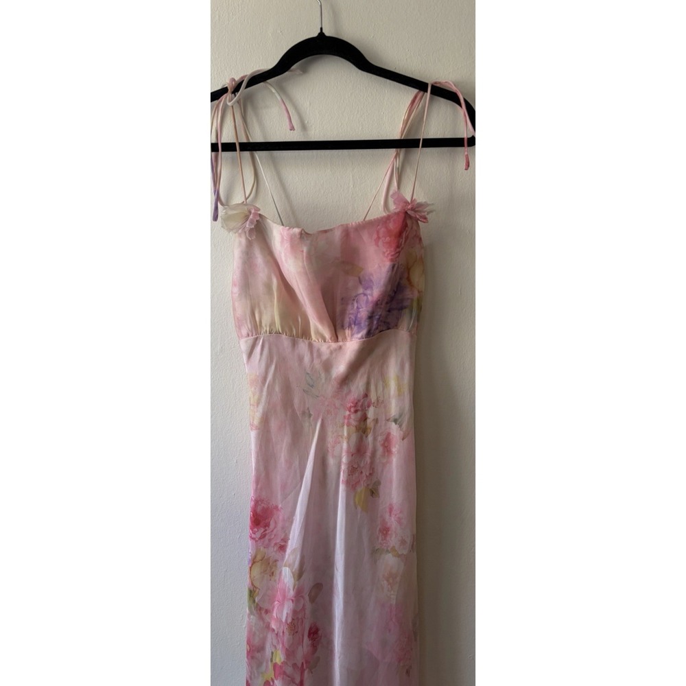 For Love and Lemons Lisa Maxi Dress Floral Print Pink Size Medium M $289 - Picture 5 of 9